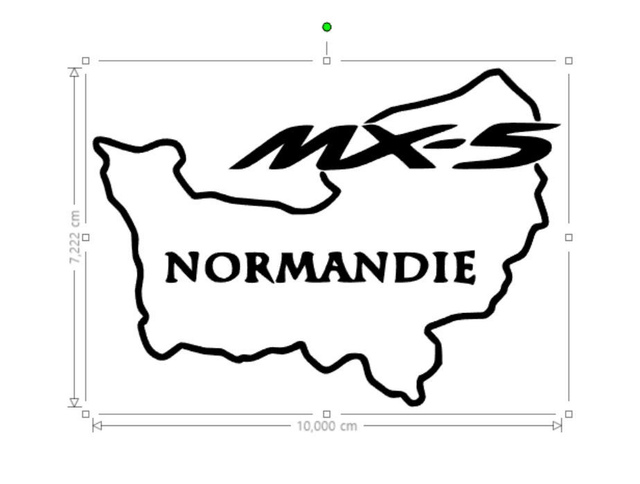 2X Stickers officiel MX5 NORMANDIE