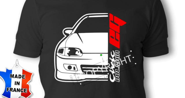 T-shirt HONDA CIVIC EG silhouette Face