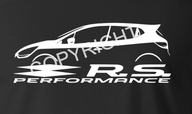 T-shirt Clio 4 RS silhouette