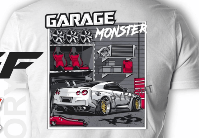 T-SHIRT NISSAN GTR35 Monster