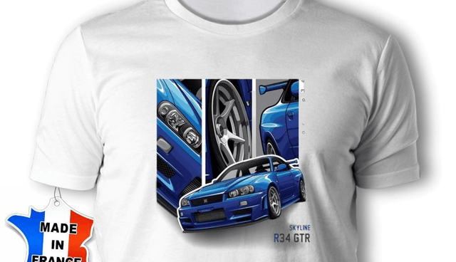 T-SHIRT NISSAN R34 JDM -1