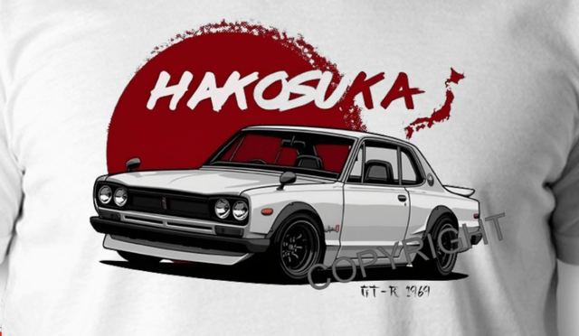T-SHIRT NISSAN GTR 1969
