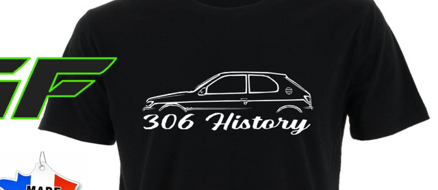 T-shirt Peugeot 306 History