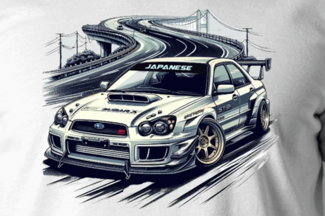 T-SHIRT SUBARU STI JDM - 2