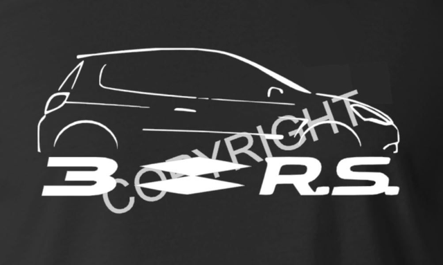 T-shirt Clio 3 RS silhouette