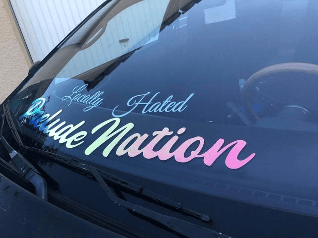 Stickers Pare brise Holographique
