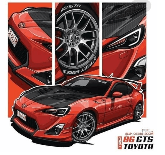 T-SHIRT TOYOTA GT86 JDM -1