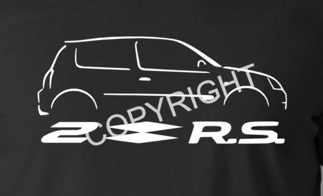 T-shirt Clio 2 RS silhouette