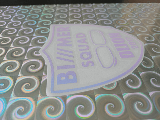 Stickers BIMMER HOLO Néon Mauve 