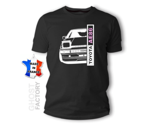 T-shirt TOYOTA AE86 Silhouette face