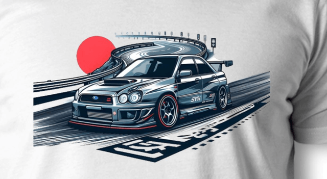 T-SHIRT SUBARU STI JDM - 1