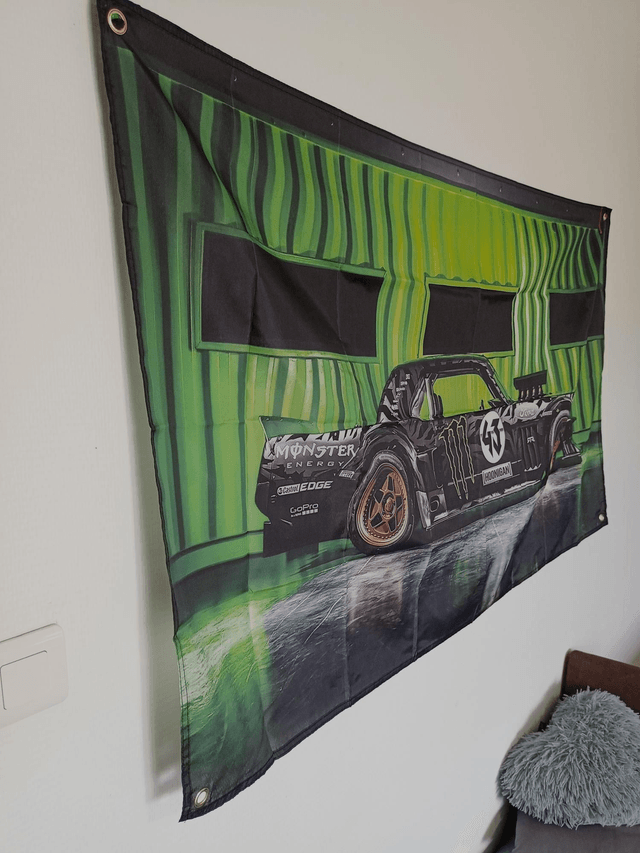 Drapeau Ken Block race cars
