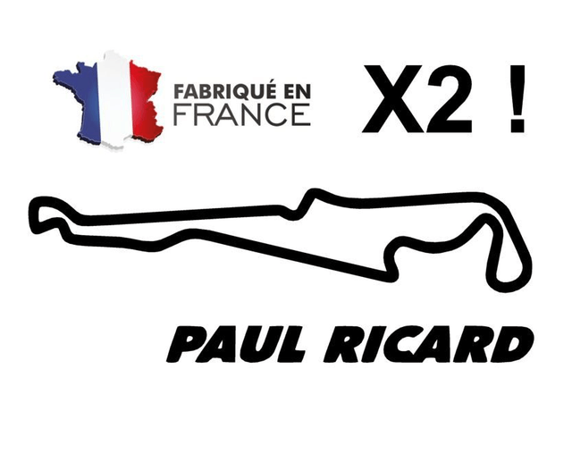 Stickers circuit PAUL RICARD autocollant 10CM