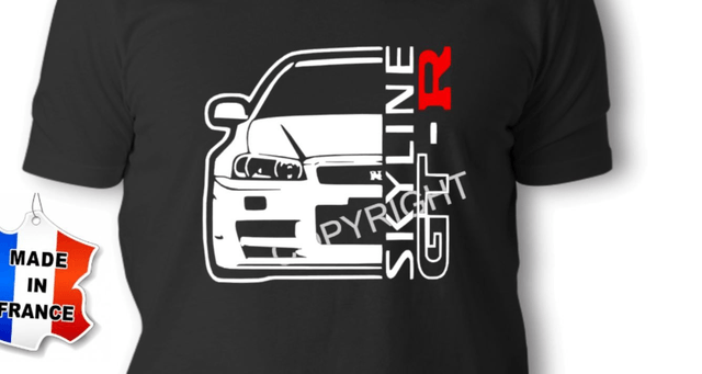T-shirt TOYOTA Supra Mk4 silhouette Face