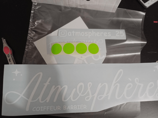 Stickers de votre TEXTE/Logo Vinyle Sans fond