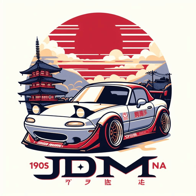 T-SHIRT MAZDA MX-5 NA JDM -1