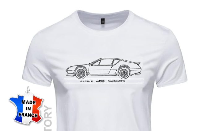 T-SHIRT RENAULT ALPINE A310 perf