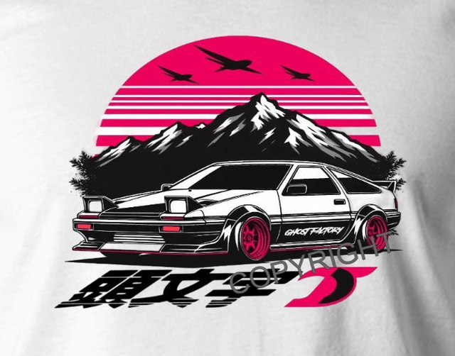 T-SHIRT TOYOTA AE86 JDM -2