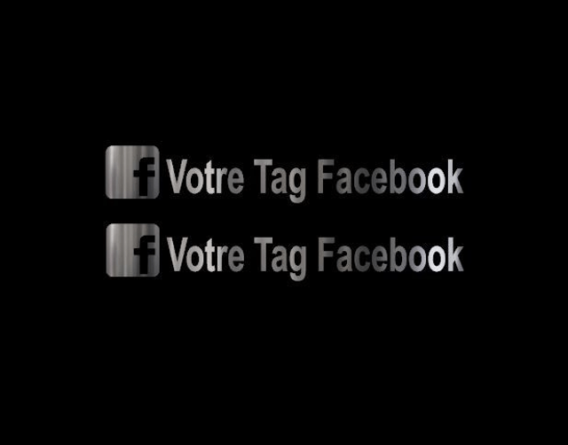 Stickers Facebook Chrome Miroir