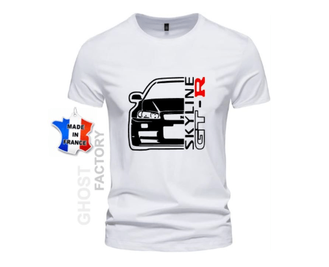 T-shirt NISSAN R34 silhouette Face