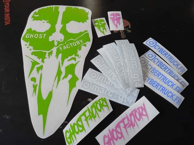 Stickers de votre TEXTE/Logo Vinyle Sans fond