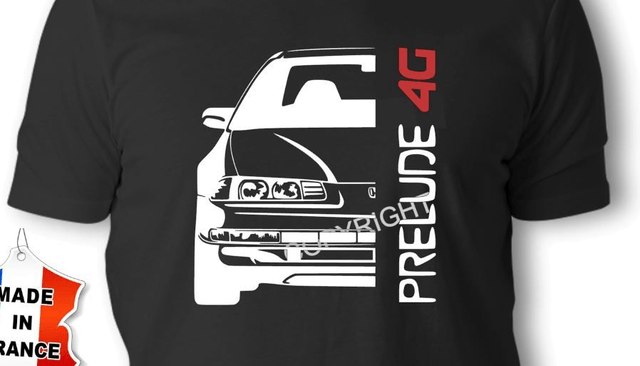 T-shirt Honda Prelude 4G Bi-ton