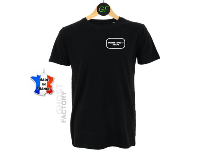 T-shirt+ Votre logo / texte DOS + COEUR +
