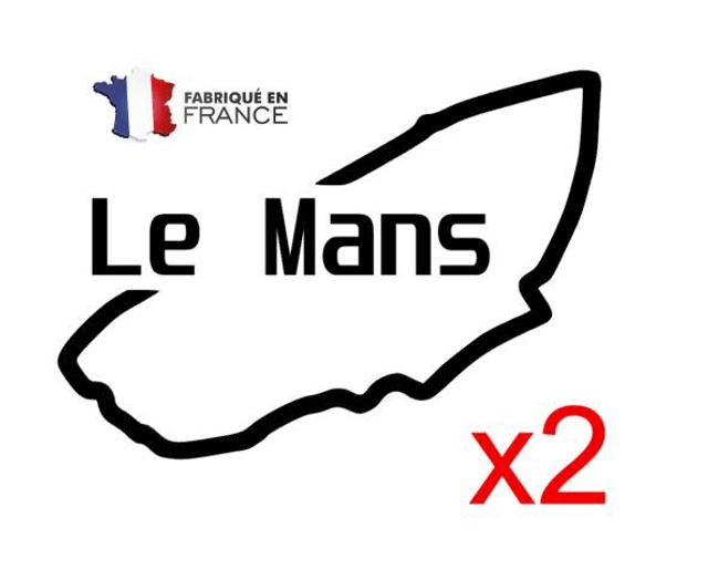 Stickers circuit LE MANS autocollant 10CM