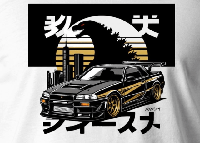 T-SHIRT NISSAN R34 JDM-3