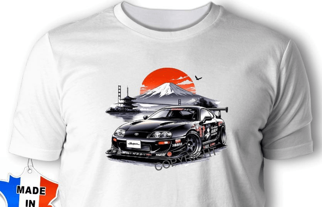 T-SHIRT TOYOTA SUPRA MK4 BLACKWOLF