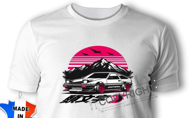 T-SHIRT TOYOTA AE86 JDM -2