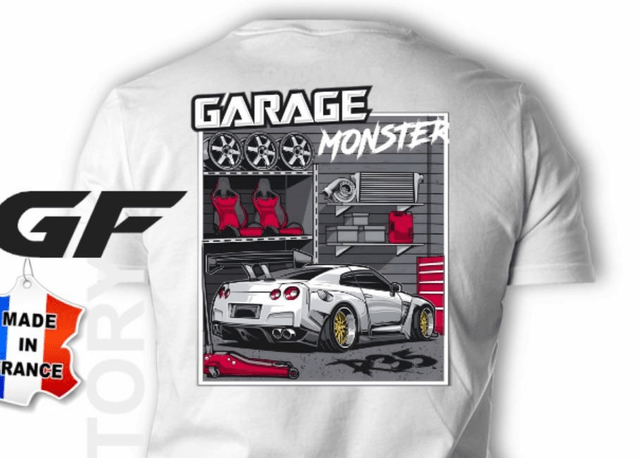 T-SHIRT NISSAN GTR35 Monster