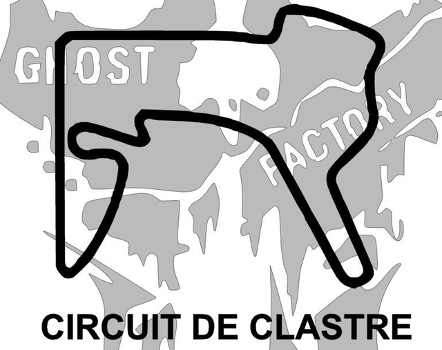 Stickers circuit CLASTRES autocollant 10CM