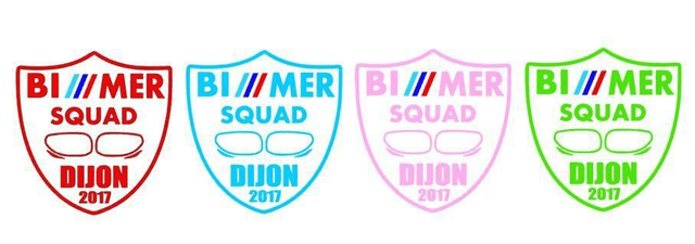 2X Stickers officiel BIMMER SQUAD